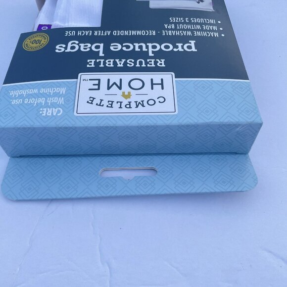 Complete Home Set of 6 reusable mesh produce bags Incluide 3 Size - Picture 5 of 5